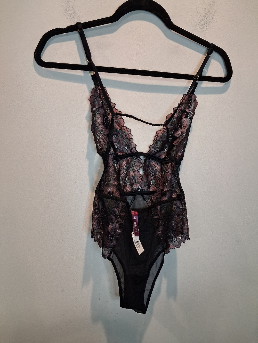 New Adore Me Size S Calissa Lace Bodysuit - Picture 3 of 6